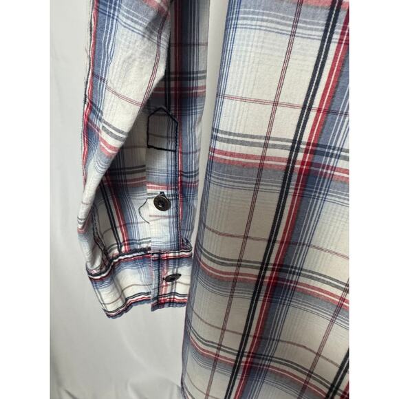 BKE Western Plaid Shirt - Rodeo Ready Style - M - Picture 11 of 14